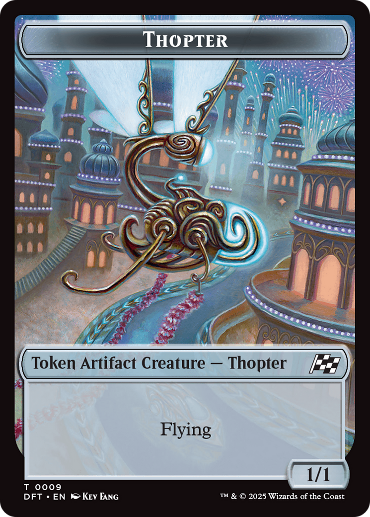 Servo // Thopter (0009) Double-Sided Token [Aetherdrift Tokens] | Fandemonia Ltd