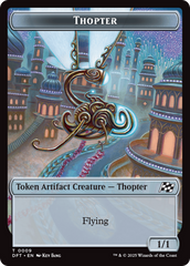 Golem (0015) // Thopter (0009) Double-Sided Token [Aetherdrift Tokens] | Fandemonia Ltd