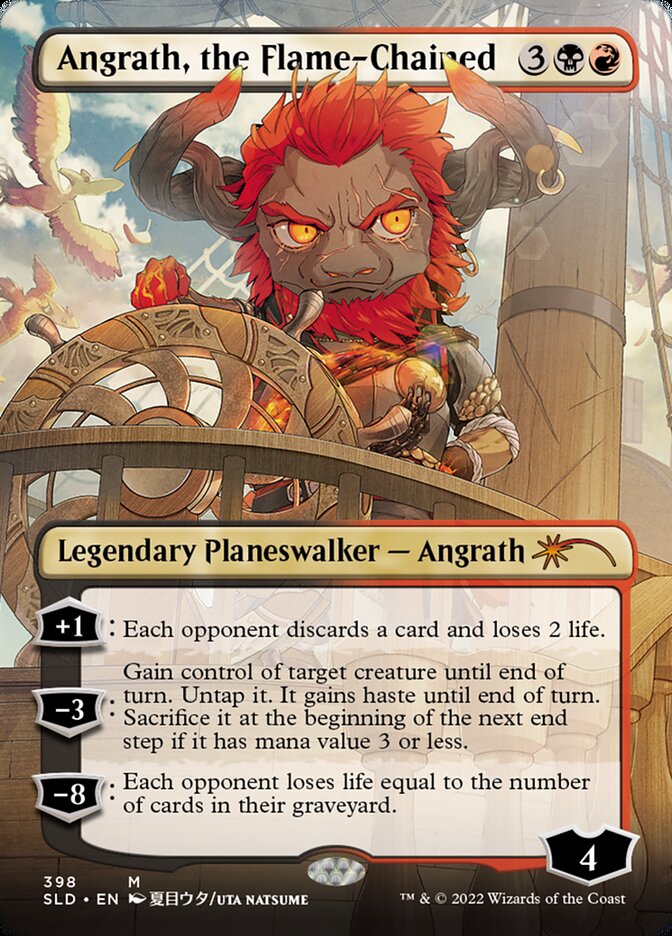 Angrath, the Flame-Chained (Borderless) [Secret Lair Drop Series] | Fandemonia Ltd