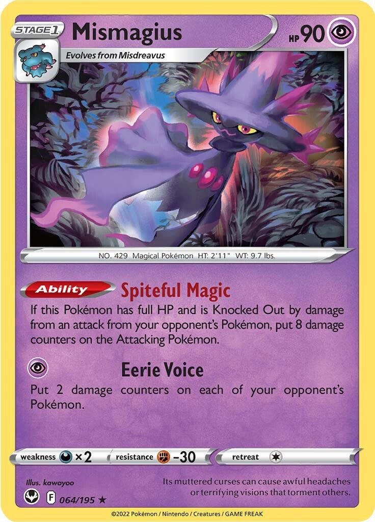 Mismagius (064/195) [Sword & Shield: Silver Tempest] | Fandemonia Ltd