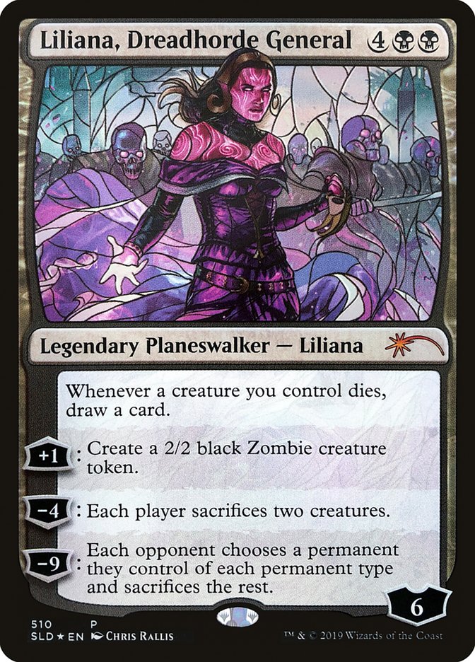 Liliana, Dreadhorde General (Stained Glass) [Secret Lair Drop Promos] | Fandemonia Ltd