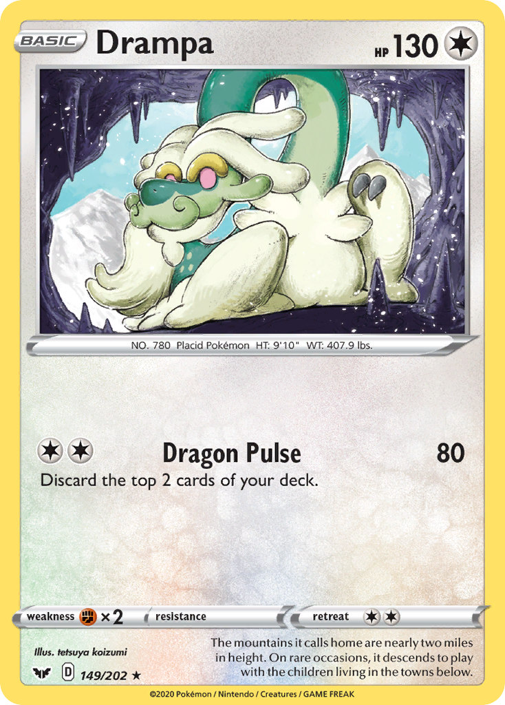 Drampa (149/202) [Sword & Shield: Base Set] | Fandemonia Ltd