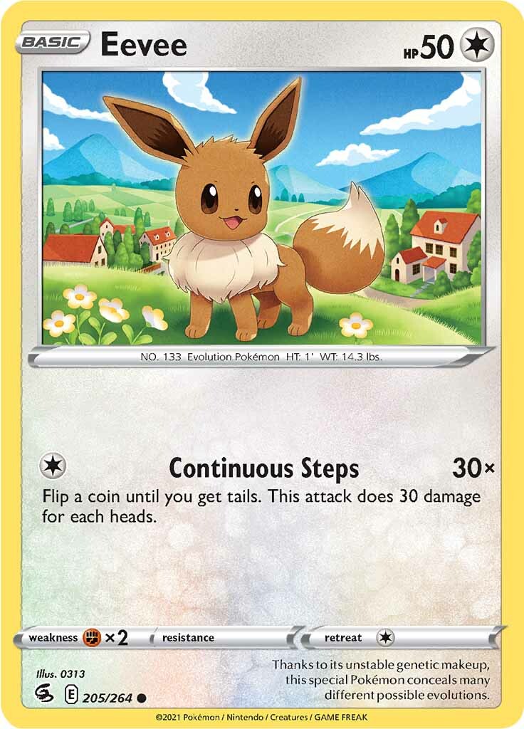 Eevee (205/264) [Sword & Shield: Fusion Strike] | Fandemonia Ltd