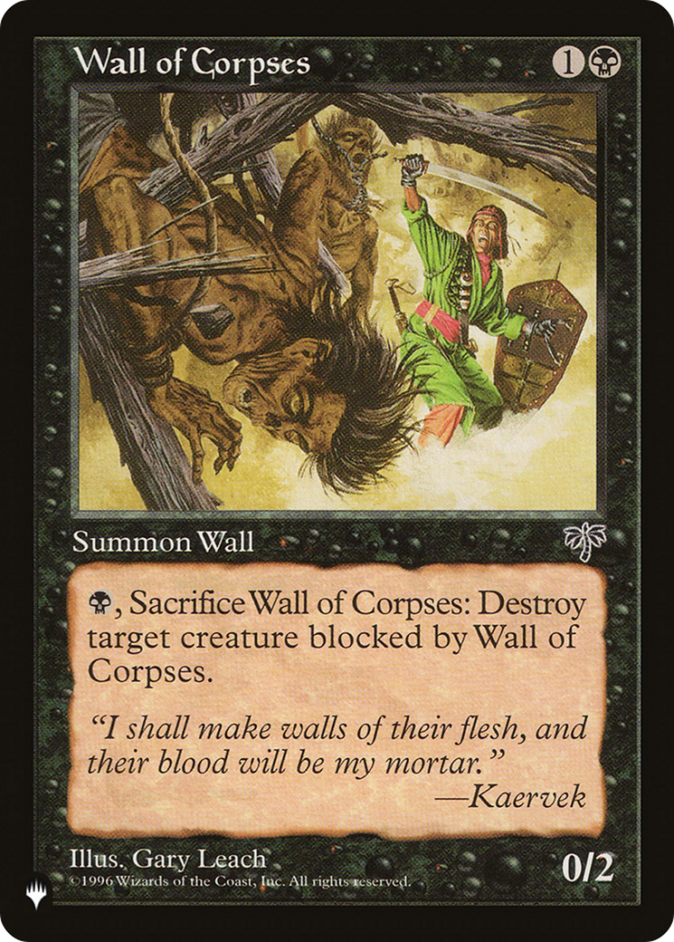 Wall of Corpses [The List] | Fandemonia Ltd