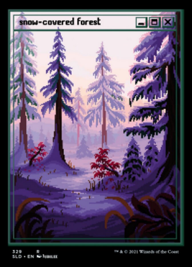 Snow-Covered Forest (Foil Etched) [Secret Lair Drop Series] | Fandemonia Ltd