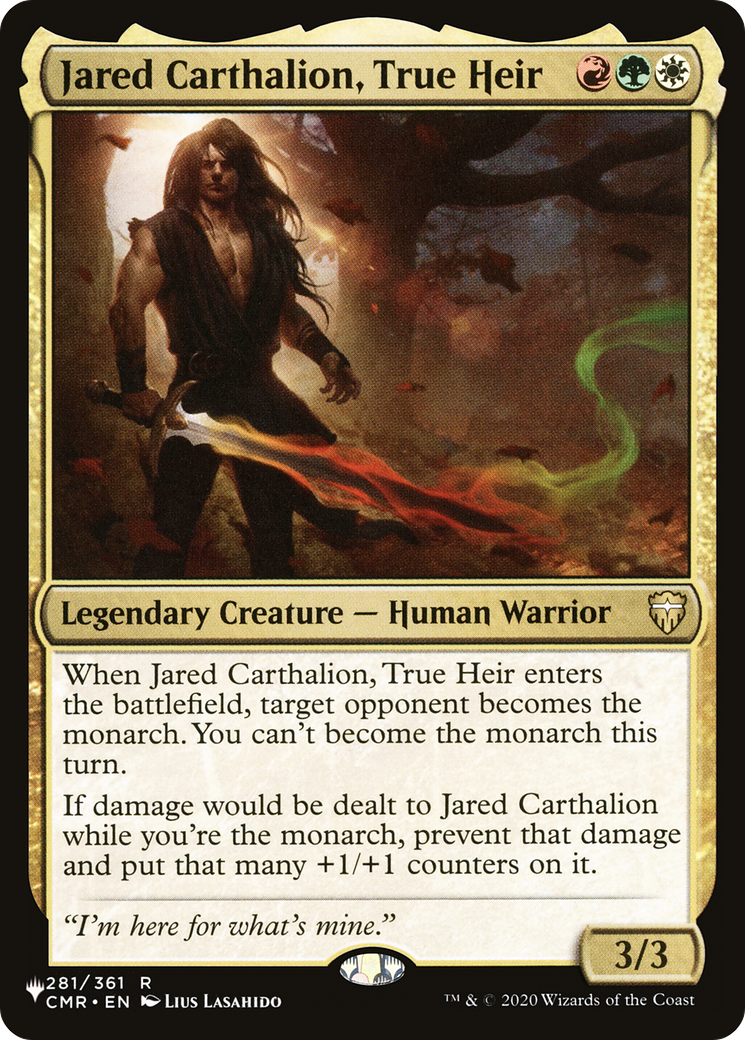 Jared Carthalion, True Heir [The List] | Fandemonia Ltd