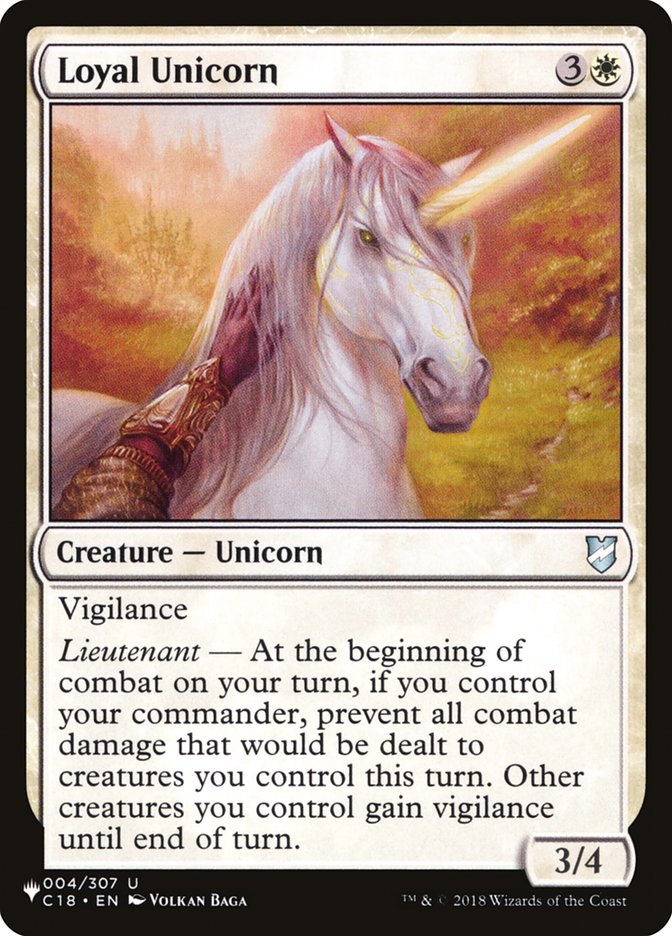 Loyal Unicorn [The List] | Fandemonia Ltd