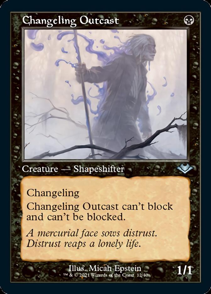 Changeling Outcast (Retro Foil Etched) [Modern Horizons] | Fandemonia Ltd