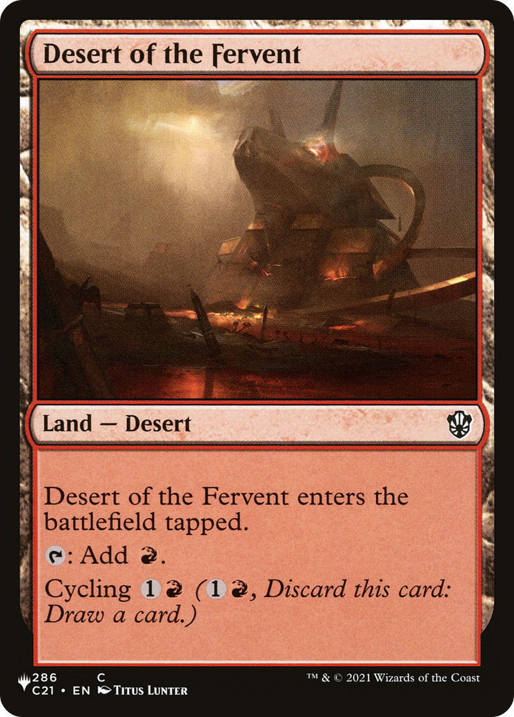 Desert of the Fervent [The List Reprints] | Fandemonia Ltd