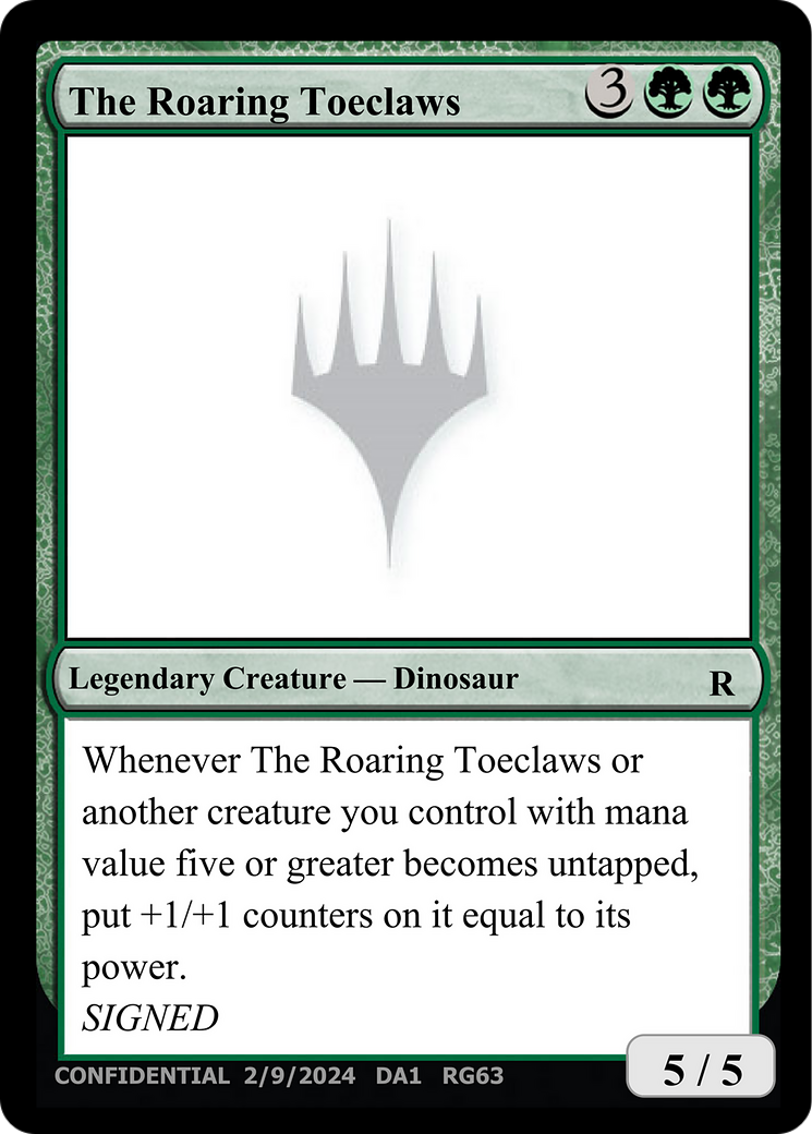 The Roaring Toeclaws [Unknown Event] | Fandemonia Ltd