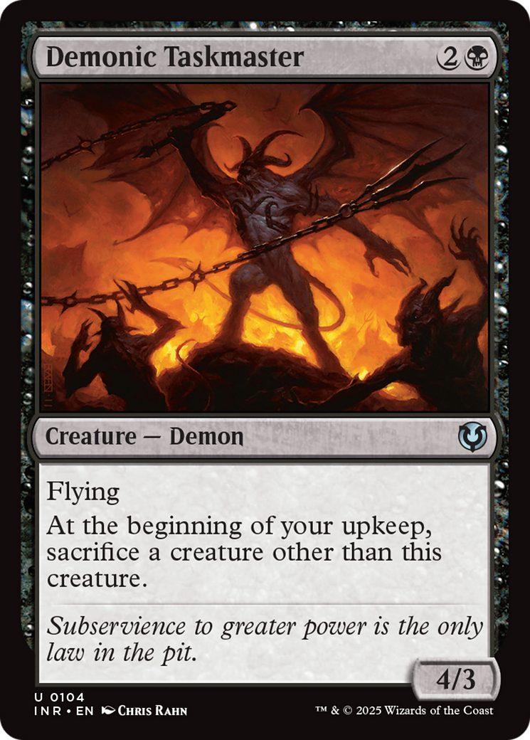 Demonic Taskmaster [Innistrad Remastered] | Fandemonia Ltd