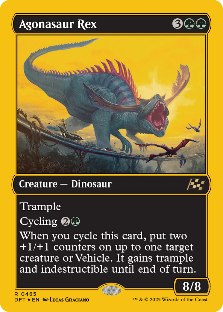 Agonasaur Rex (First-Place Foil) [Aetherdrift] | Fandemonia Ltd