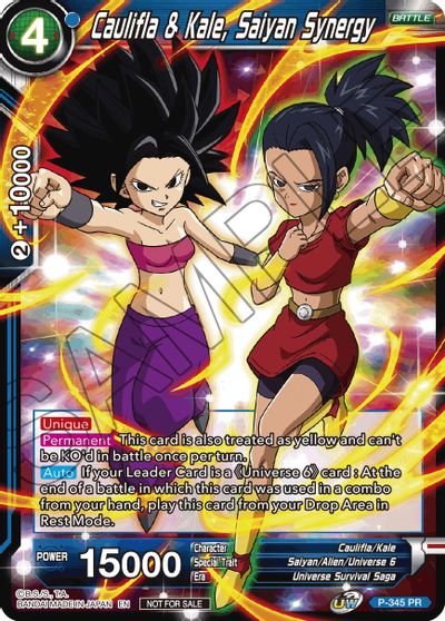 Caulifla & Kale, Saiyan Synergy (P-345) [Tournament Promotion Cards] | Fandemonia Ltd