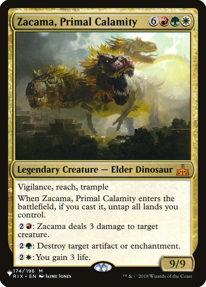 Zacama, Primal Calamity [The List] | Fandemonia Ltd