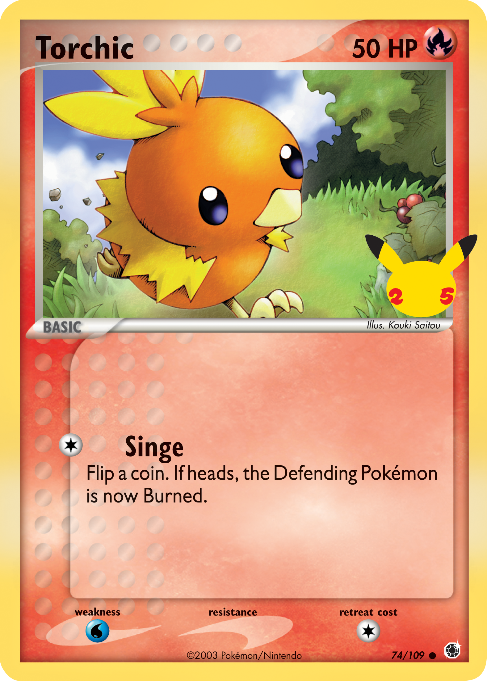 Torchic (74/109) (Jumbo Card) [First Partner Pack] | Fandemonia Ltd