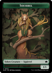 Squirrel // Starscape Cleric Double-Sided Token [Bloomburrow Tokens] | Fandemonia Ltd