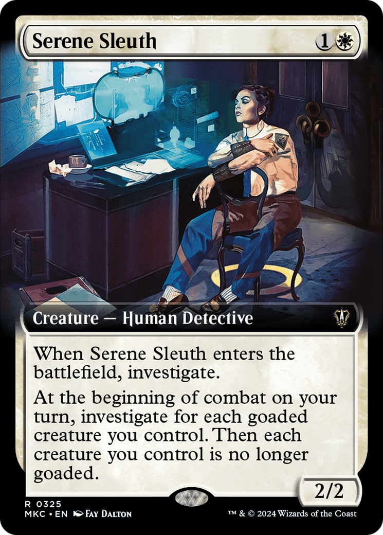 Serene Sleuth (Extended Art) [Murders at Karlov Manor Commander] | Fandemonia Ltd