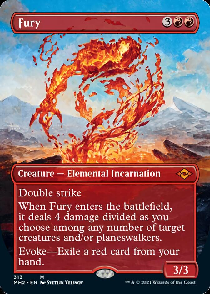 Fury (Borderless Alternate Art) [Modern Horizons 2] | Fandemonia Ltd