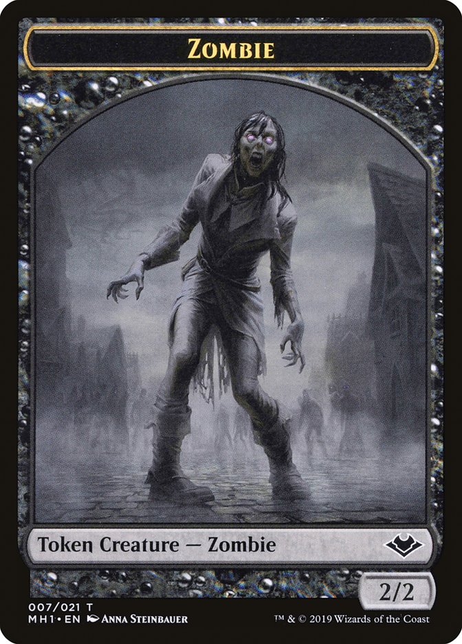 Angel (002) // Zombie (007) Double-Sided Token [Modern Horizons Tokens] | Fandemonia Ltd