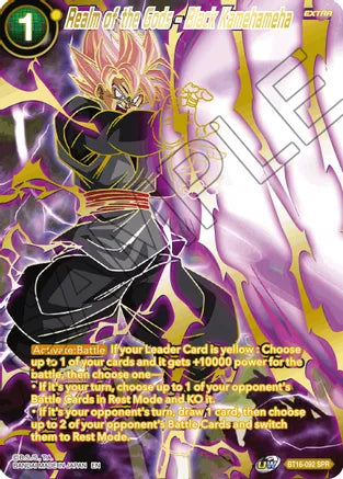 Realm of the Gods - Black Kamehameha (SPR) (BT16-092) [Realm of the Gods] | Fandemonia Ltd