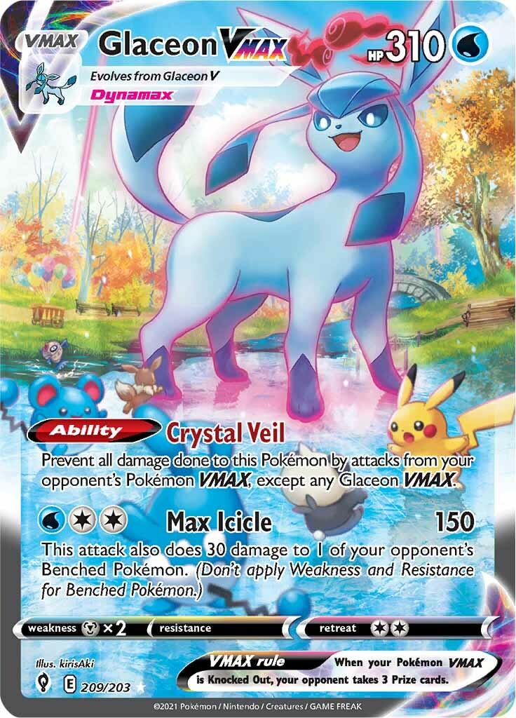 Glaceon VMAX (209/203) [Sword & Shield: Evolving Skies] | Fandemonia Ltd