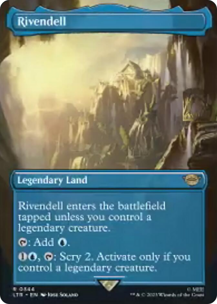 Rivendell (Borderless Alternate Art) [The Lord of the Rings: Tales of Middle-Earth] | Fandemonia Ltd