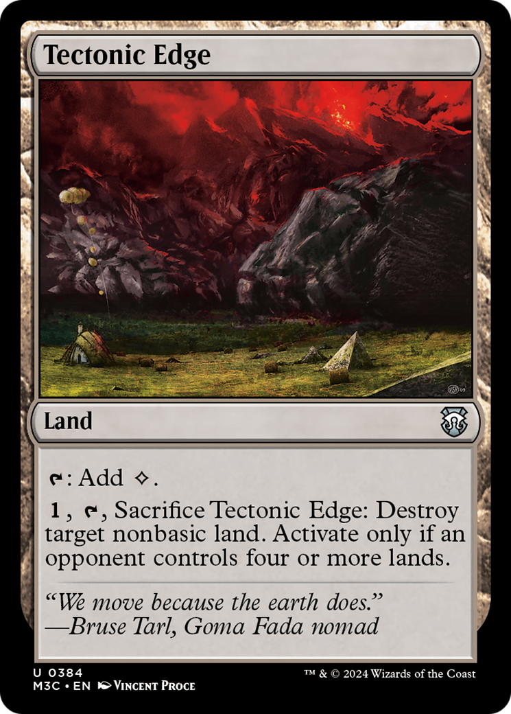 Tectonic Edge (Ripple Foil) [Modern Horizons 3 Commander] | Fandemonia Ltd