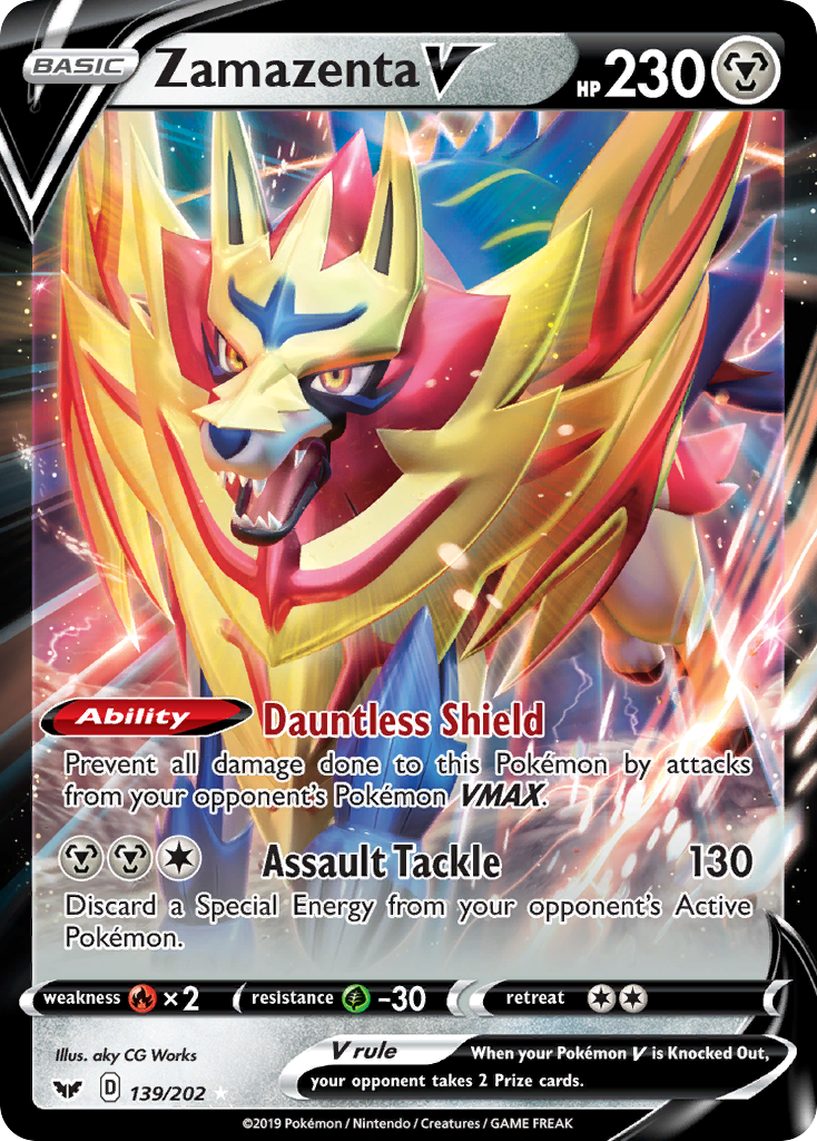 Zamazenta V (139/202) [Sword & Shield: Base Set] | Fandemonia Ltd