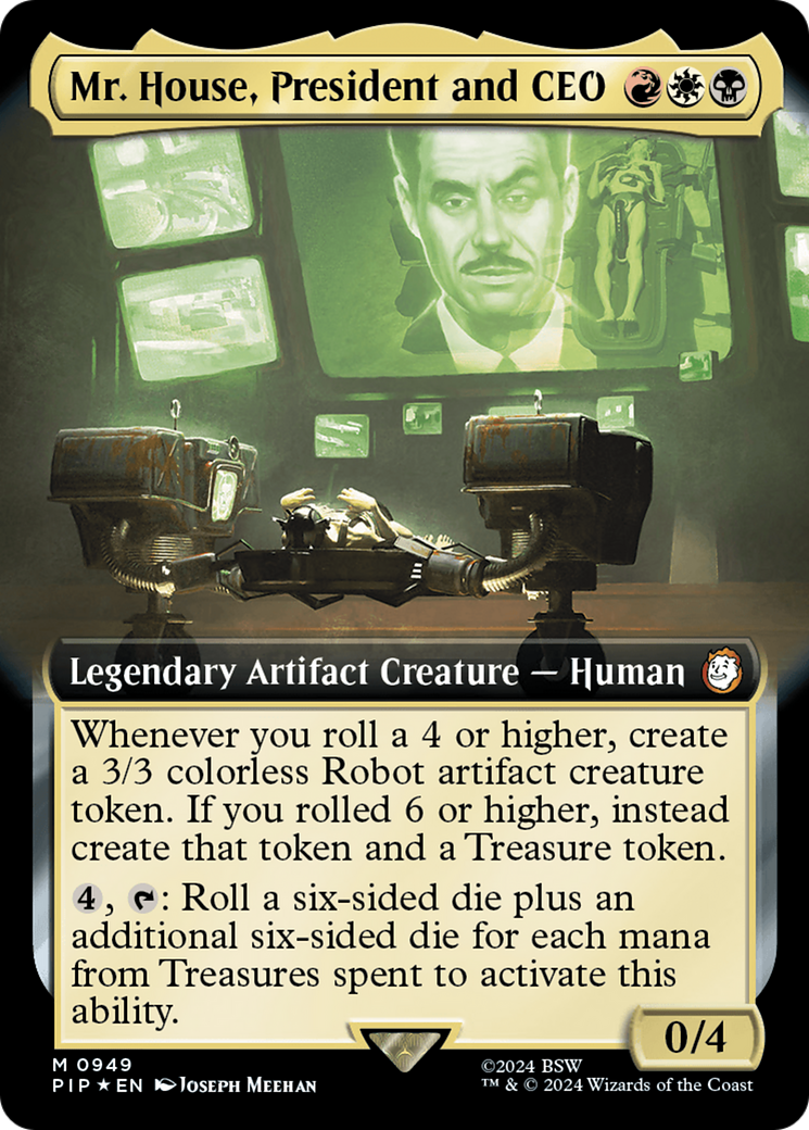 Mr. House, President and CEO (Extended Art) (Surge Foil) [Fallout] | Fandemonia Ltd