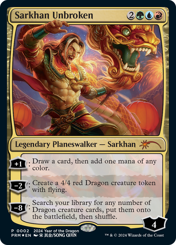 Sarkhan Unbroken (Year of the Dragon 2024) [Standard Showdown Promos] | Fandemonia Ltd