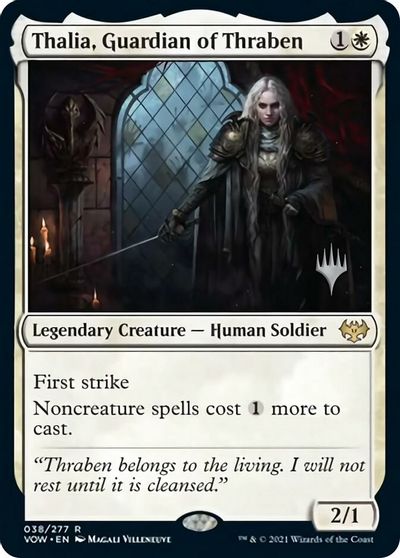 Thalia, Guardian of Thraben (Promo Pack) [Innistrad: Crimson Vow Promos] | Fandemonia Ltd