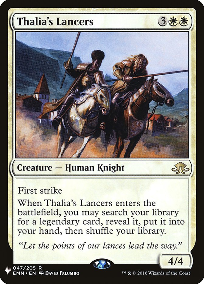 Thalia's Lancers [The List] | Fandemonia Ltd