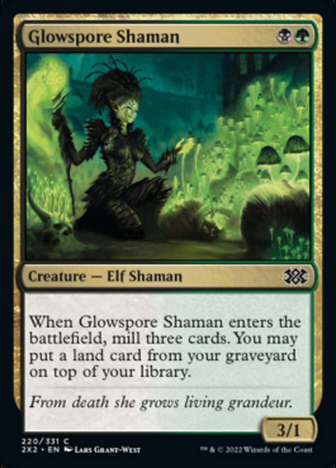 Glowspore Shaman [Double Masters 2022] | Fandemonia Ltd