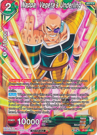 Nappa, Vegeta's Underling (Shop Tournament: Assault of Saiyans) (P-131) [Promotion Cards] | Fandemonia Ltd