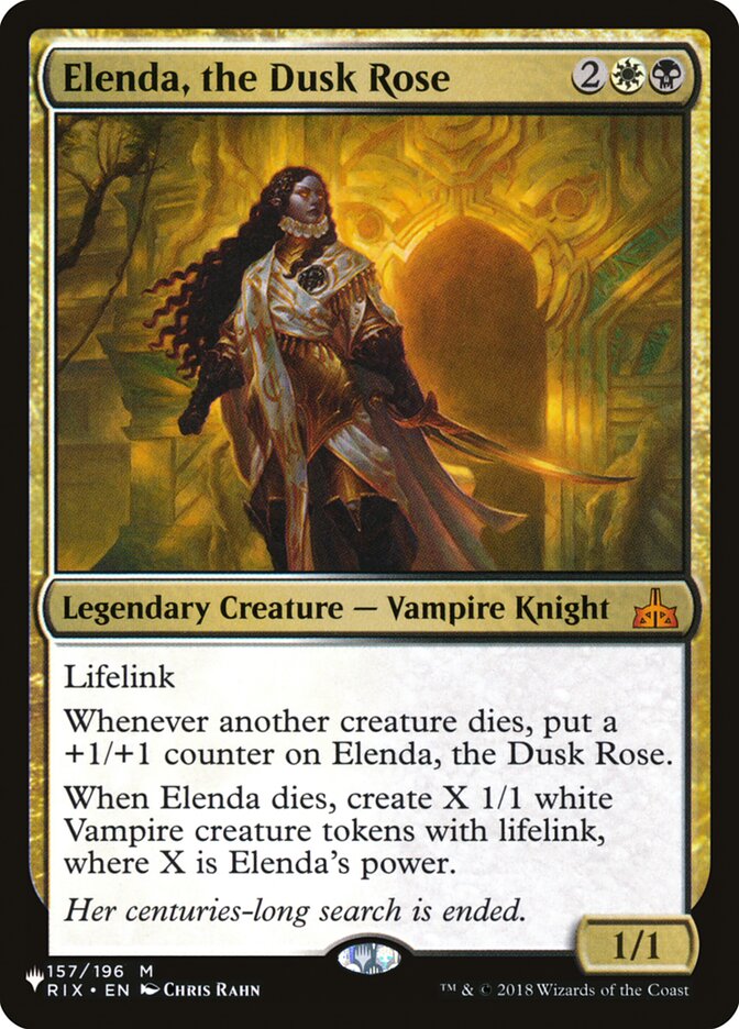 Elenda, the Dusk Rose [The List] | Fandemonia Ltd