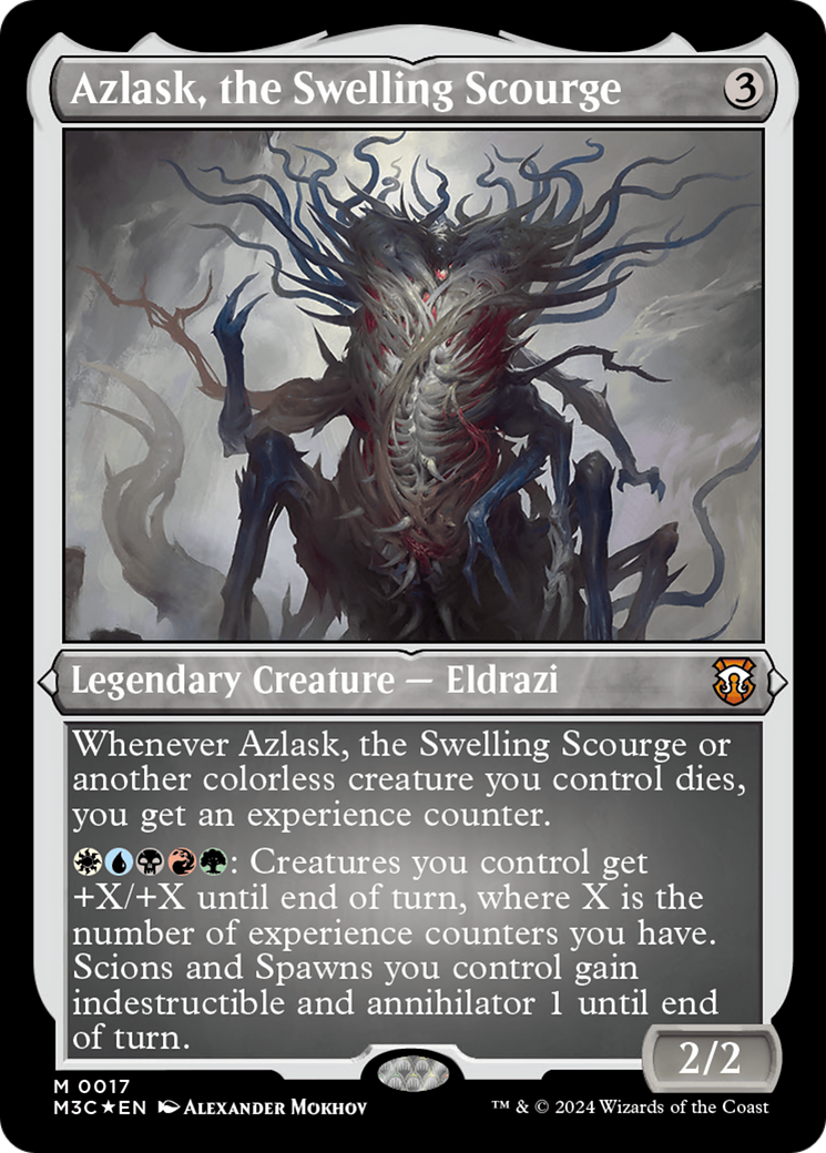 Azlask, the Swelling Scourge (Foil Etched) [Modern Horizons 3 Commander] | Fandemonia Ltd