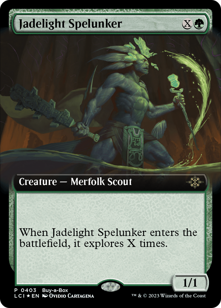 Jadelight Spelunker (Extended Art) (Buy-A-Box) [The Lost Caverns of Ixalan Promos] | Fandemonia Ltd