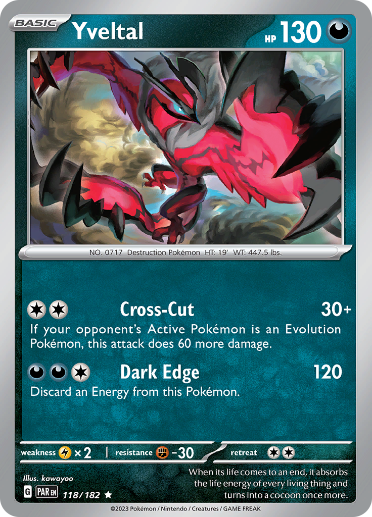 Yveltal (118/182) [Scarlet & Violet: Paradox Rift] | Fandemonia Ltd