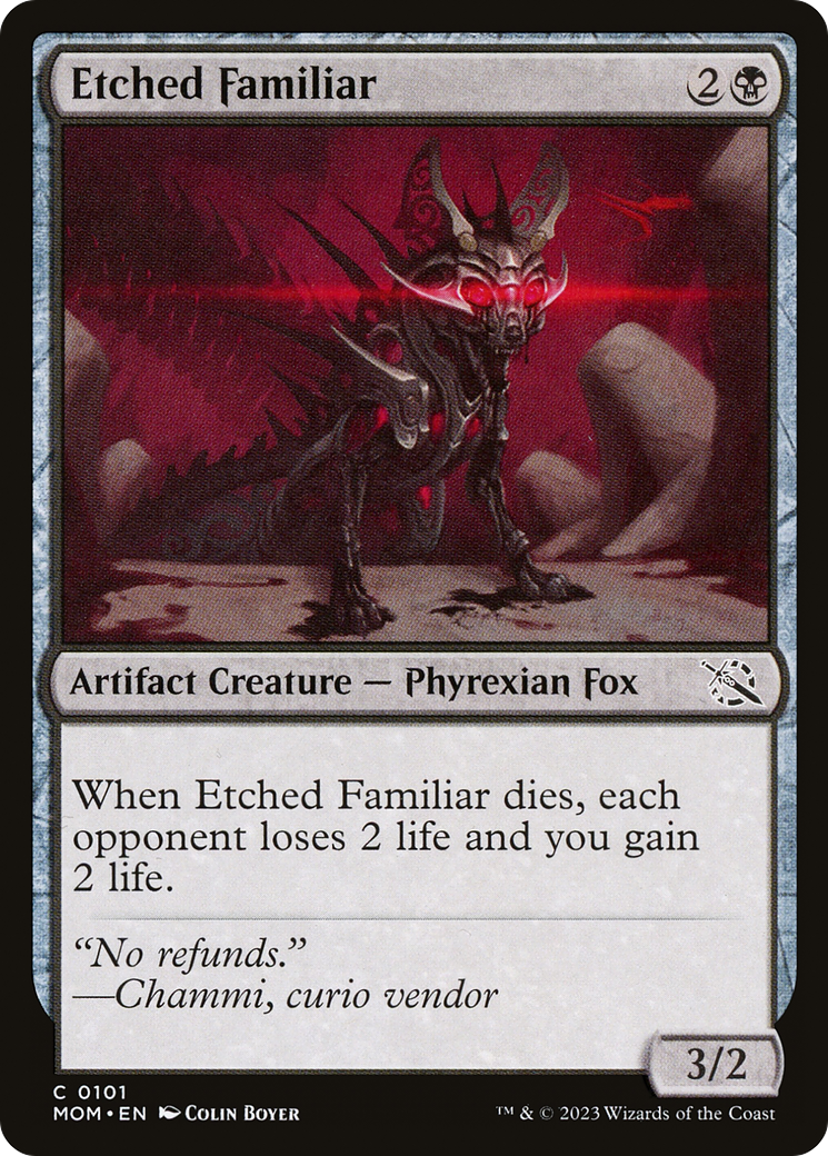 Etched Familiar [March of the Machine] | Fandemonia Ltd