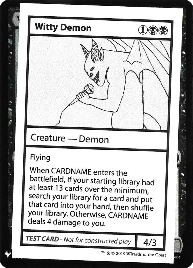 Witty Demon [Mystery Booster Playtest Cards] | Fandemonia Ltd