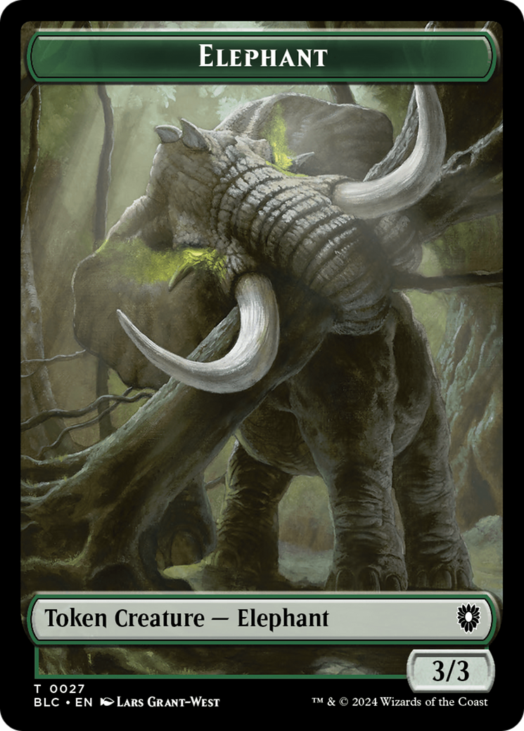 Elephant // Squid Double-Sided Token [Bloomburrow Commander Tokens] | Fandemonia Ltd