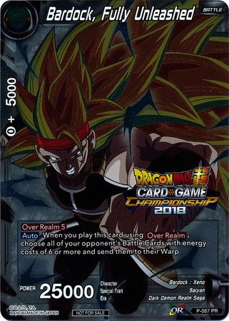 Bardock, Fully Unleashed (P-067) [Tournament Promotion Cards] | Fandemonia Ltd