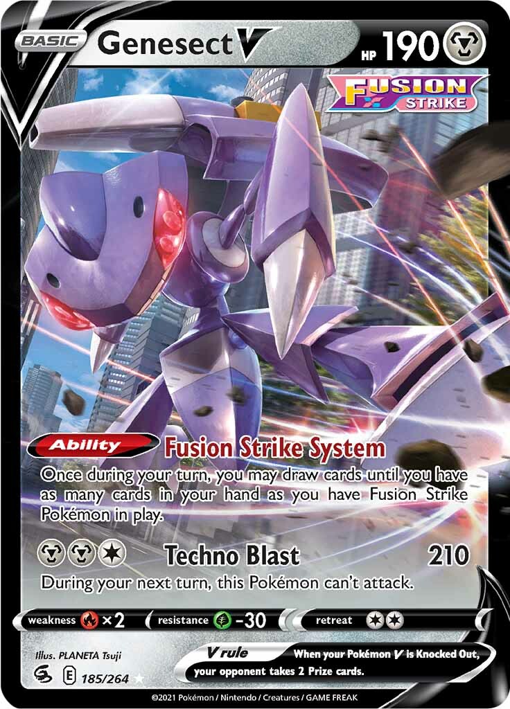 Genesect V (185/264) [Sword & Shield: Fusion Strike] | Fandemonia Ltd