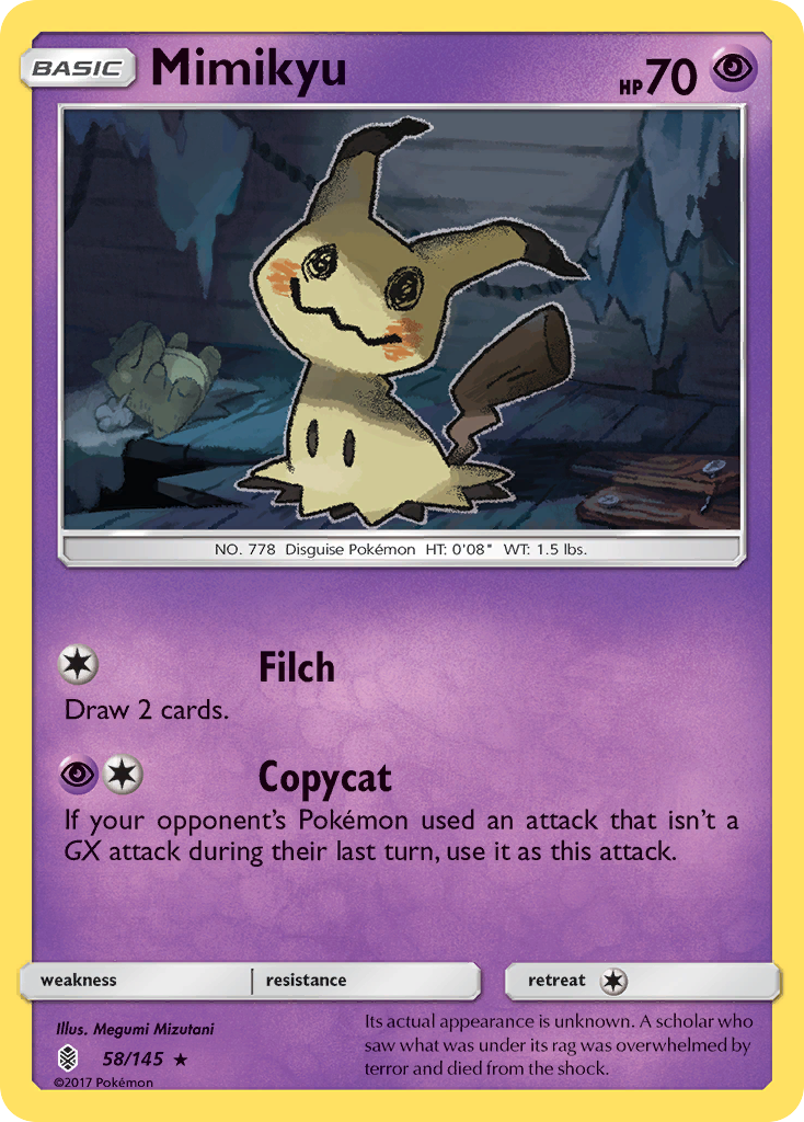 Mimikyu (58/145) [Sun & Moon: Guardians Rising] | Fandemonia Ltd