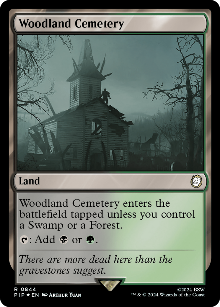 Woodland Cemetery (Surge Foil) [Fallout] | Fandemonia Ltd