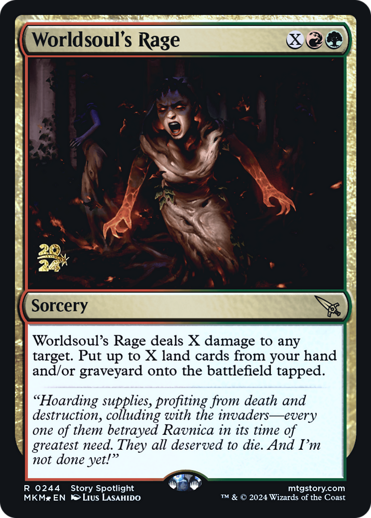 Worldsoul's Rage [Murders at Karlov Manor Prerelease Promos] | Fandemonia Ltd