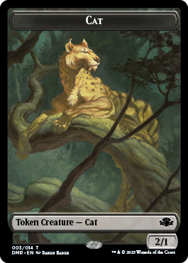 Cat Token (003) [Dominaria Remastered Tokens] | Fandemonia Ltd