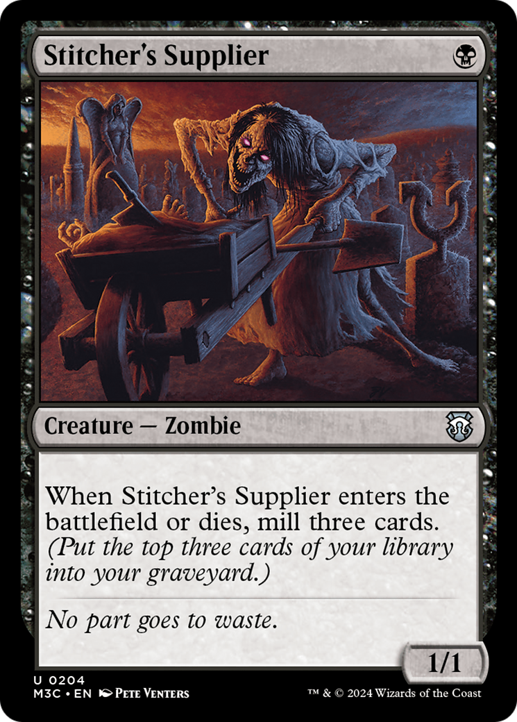 Stitcher's Supplier (Ripple Foil) [Modern Horizons 3 Commander] | Fandemonia Ltd