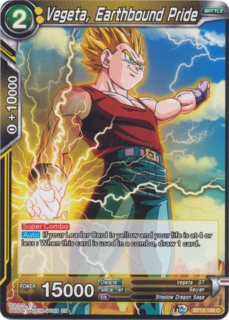 Vegeta, Earthbound Pride (BT10-106) [Rise of the Unison Warrior 2nd Edition] | Fandemonia Ltd