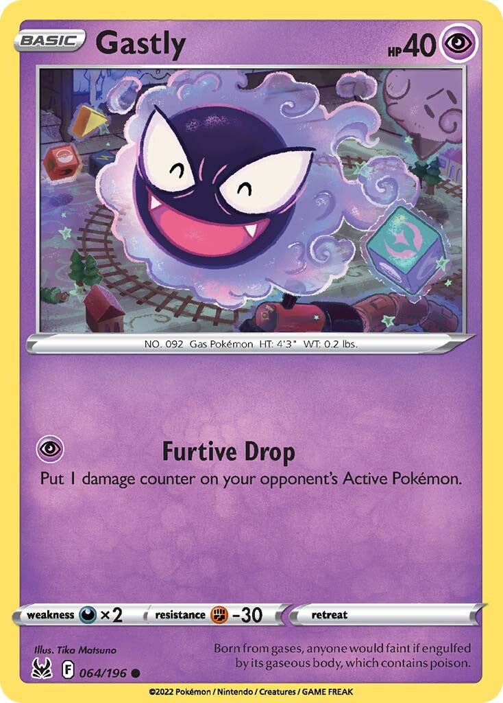 Gastly (064/196) [Sword & Shield: Lost Origin] | Fandemonia Ltd